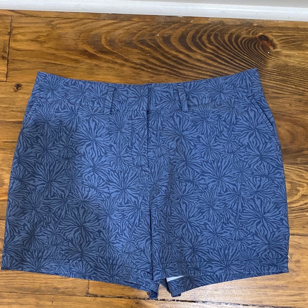 Southern Tide Blue Patterned Women's Bermuda Shorts